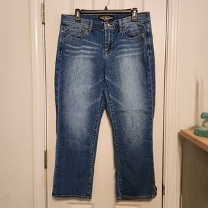 🍀Lucky Brand Sweet N' Straight Crop Jeans Size 12/31 With 25" Inseam